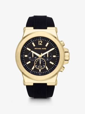 michael kors men's dylan chronograph watch|oversized dylan gold tone watch.